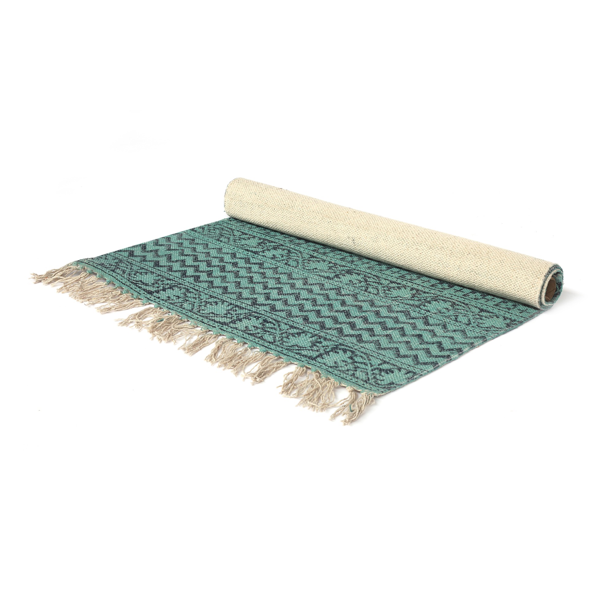 Mini-Rug 'Somava', handbedruckt, T 60 cm, B 90 cm von fischer's lagerhaus