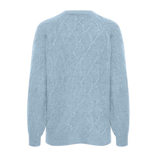 Fransa Langærmet Strikcardigan, Powder Blue, L