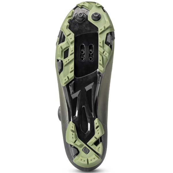 Chaussure VTT automatique SCOTT MTB TEAM BOA BLACK/FIR GREEN