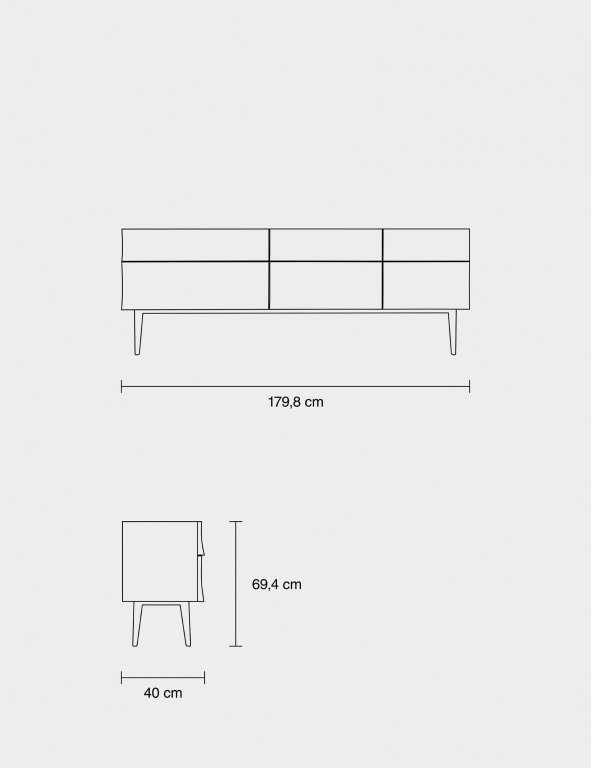 Muuto Reflect dressoir zwart
