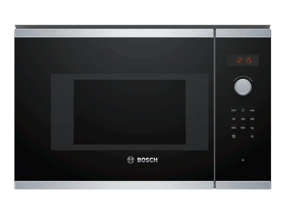 Bosch Serie | 4 BFL523MS0 - Mikrobølgeovn - til indbygning - 20 liter - 800 W - rustfrit stål