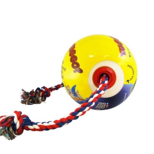 Brinquedo de corda para cachorro em cores vibrantes