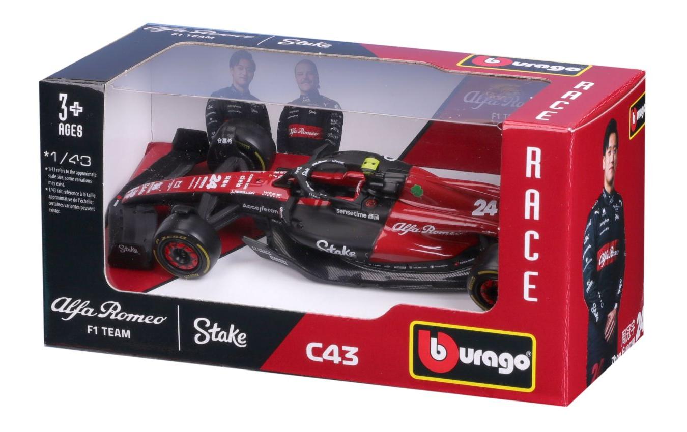 Alfa Romeo F1 Team Stake C43 Zhou 2023 1:43Sammlermodell im Massstab 1:43