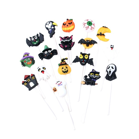 (20-tlg. Set) Halloween Kuchenstecker Grusel Tortenstecker Party Deko Topper für Torten / Kuchen - Gespenst