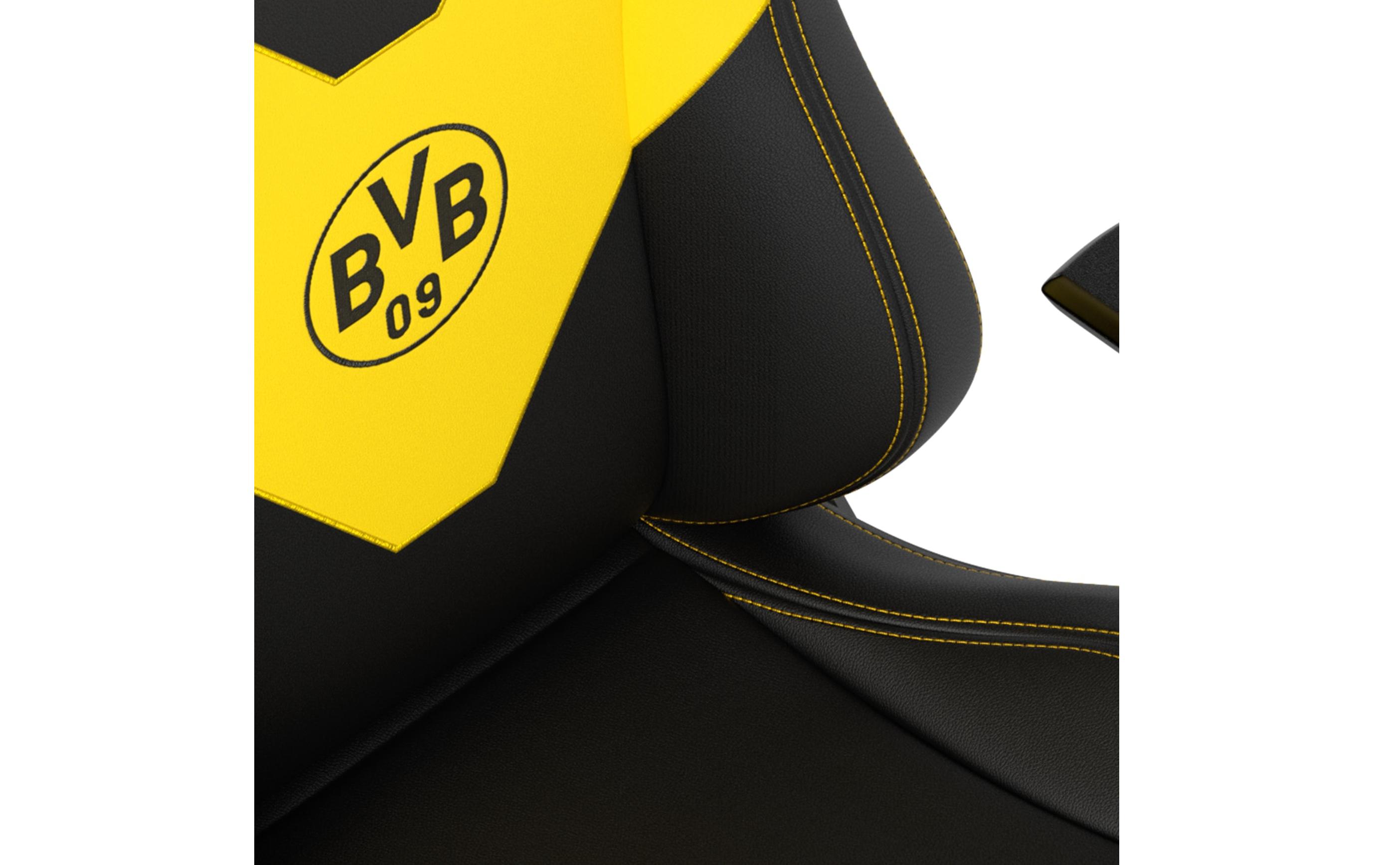 Gaming-Stuhl Epic Borussia Dortmund Edition Gelb/Schwarz<br>Gaming-Computersessel aus Kunstleder und mit 120 kg Belastbarkeit
