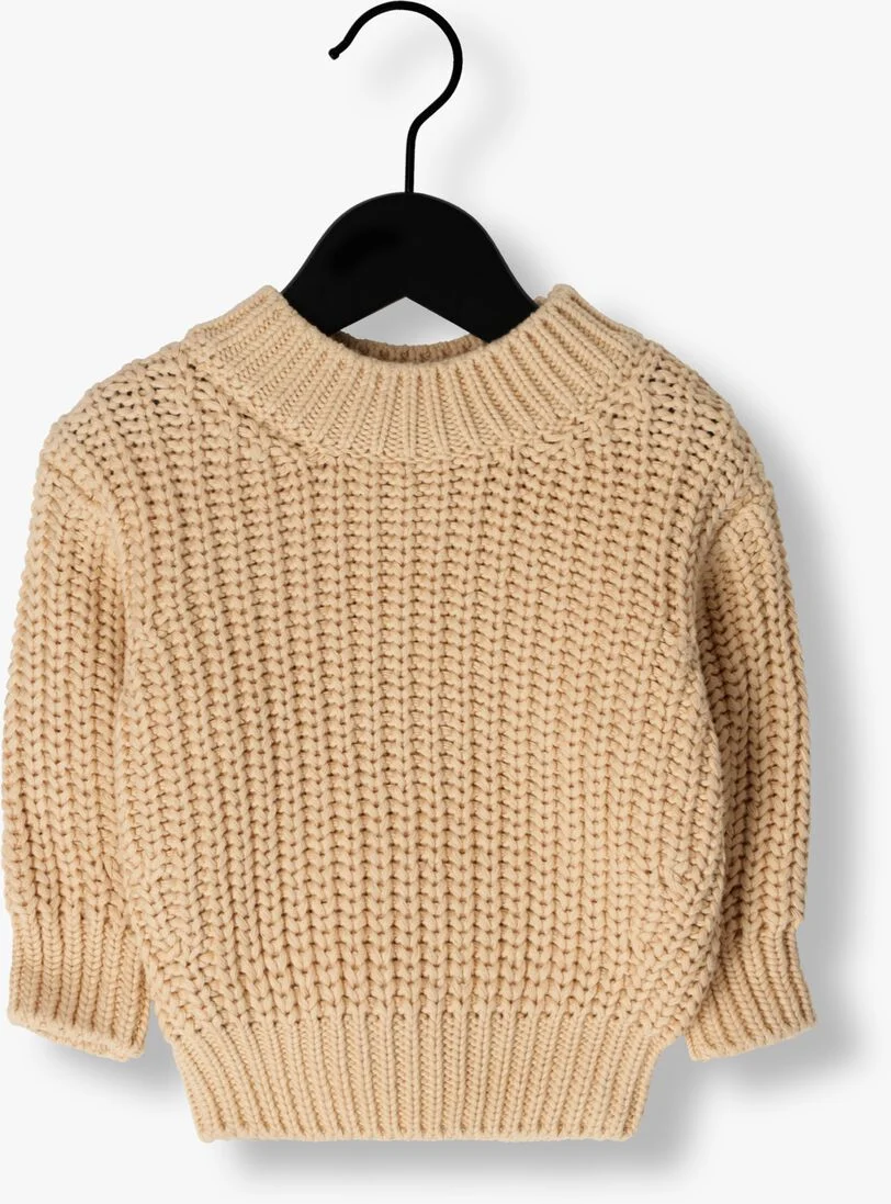 QUINCY MAE beige quincy mae trui chunky knit sweater