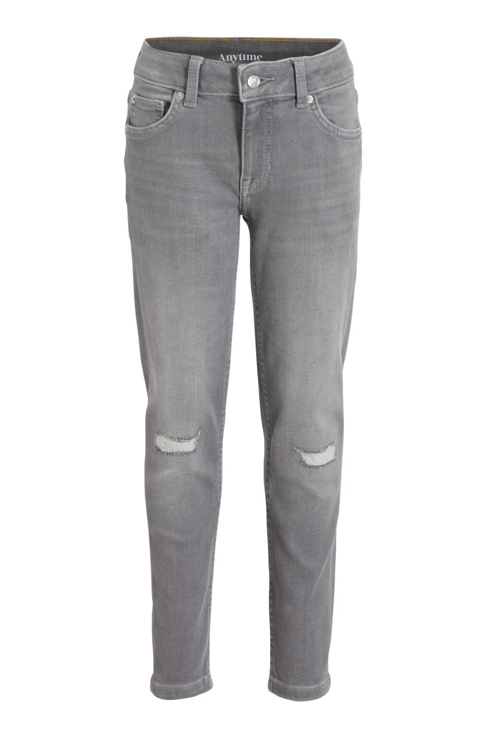 anytime tapered slim fit jeans grijs