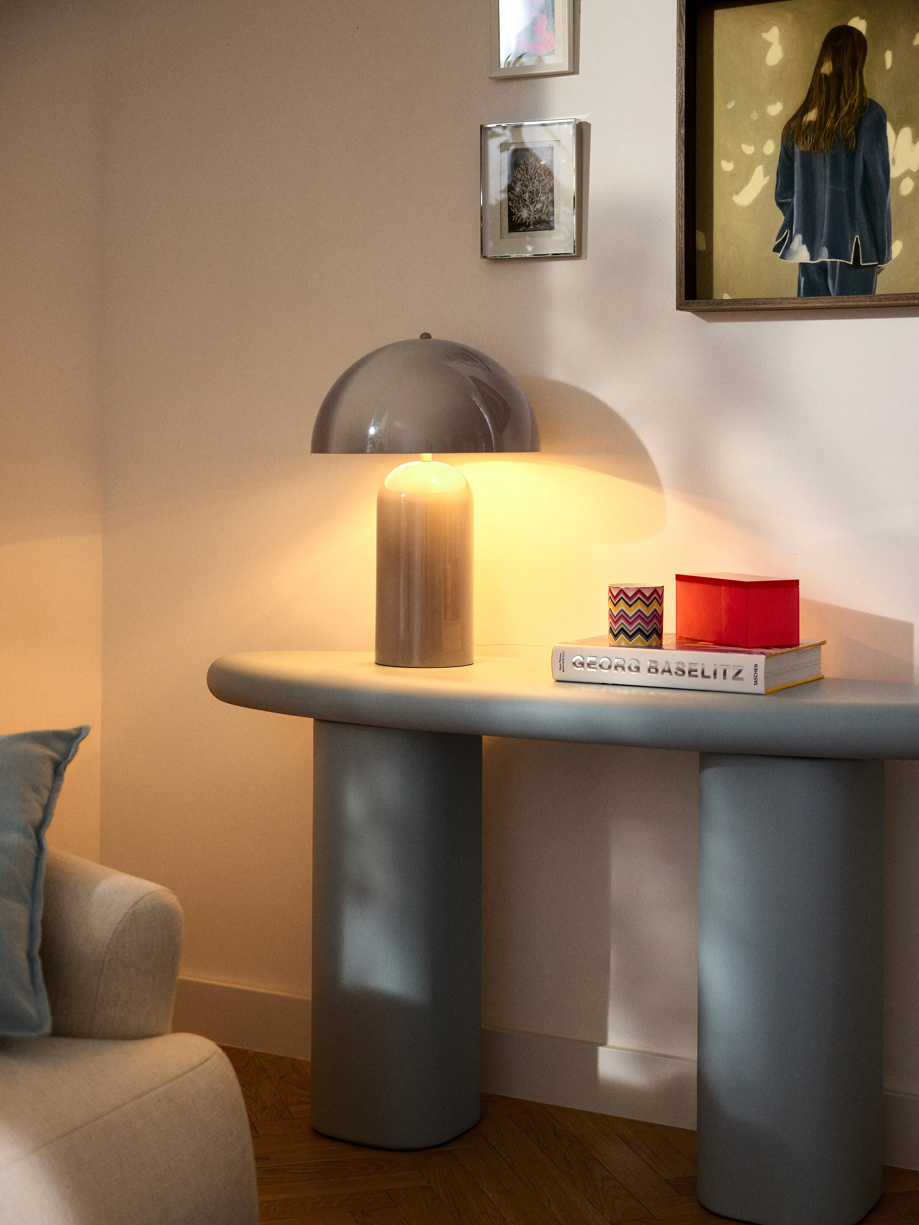 Grote retro tafellamp Walter