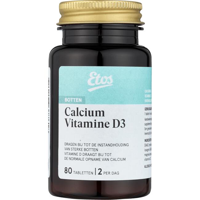 Etos Calcium Vitamine D3 Tabletten 80 stuks