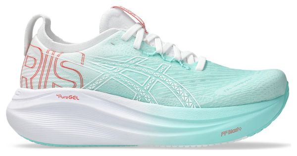 Chaussures Running Asics Gel-Nimbus 27 Paris Bleu/Blanc Femme