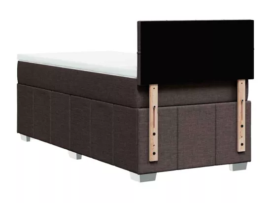 Sommier tapissier avec matelas Marron foncé 90x200 cm