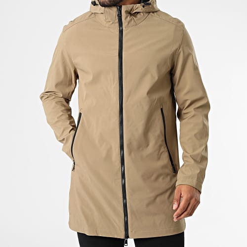 Veste Zippée Capuche Beige