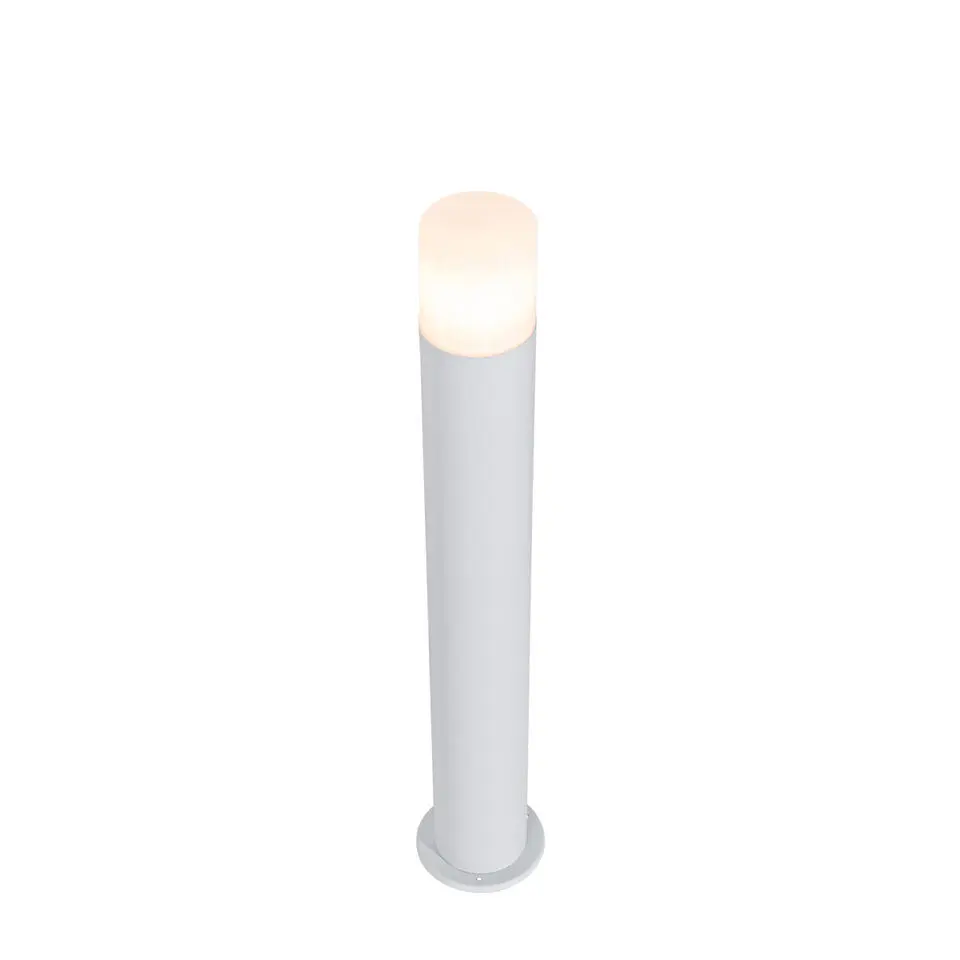 Qazqa staande buitenlampen odense wit e27