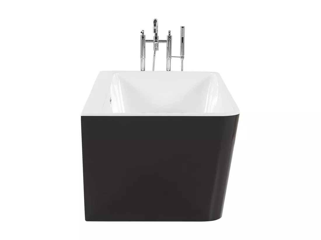 Baignoire semi-îlot noire 170 x 80 cm HASSEL