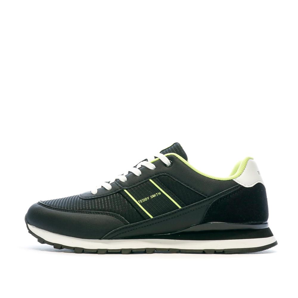 Teddy Smith Baskets Noir/Vert Homme Teddy Smith Basses