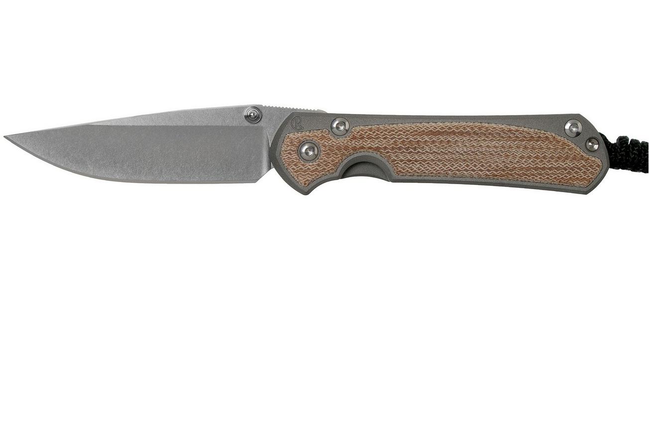 Chris Reeve Sebenza 31 Small Natural Micarta inlay S31-1212 zakmes