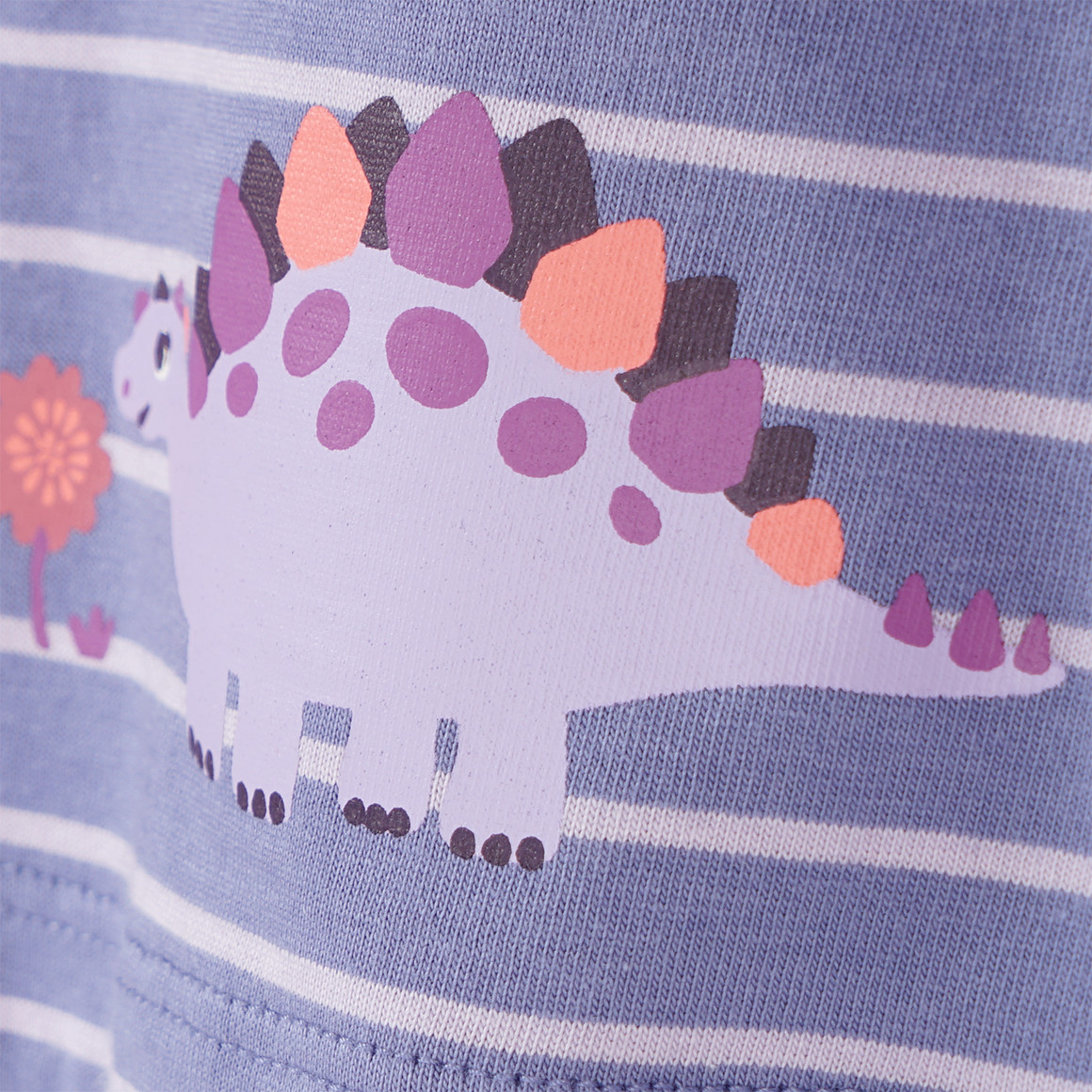 Topomini Baby T-Shirt mit Dino-Motiven lila