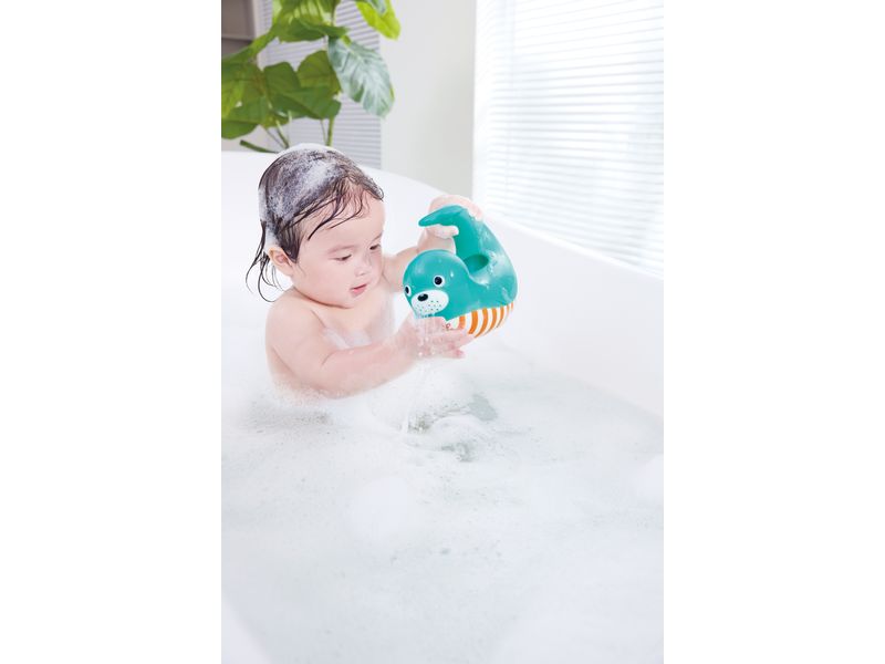 Hape Badespielzeug Seehund-Kanne Perfekte Begleiter für Wasserspiele in der Badewanne