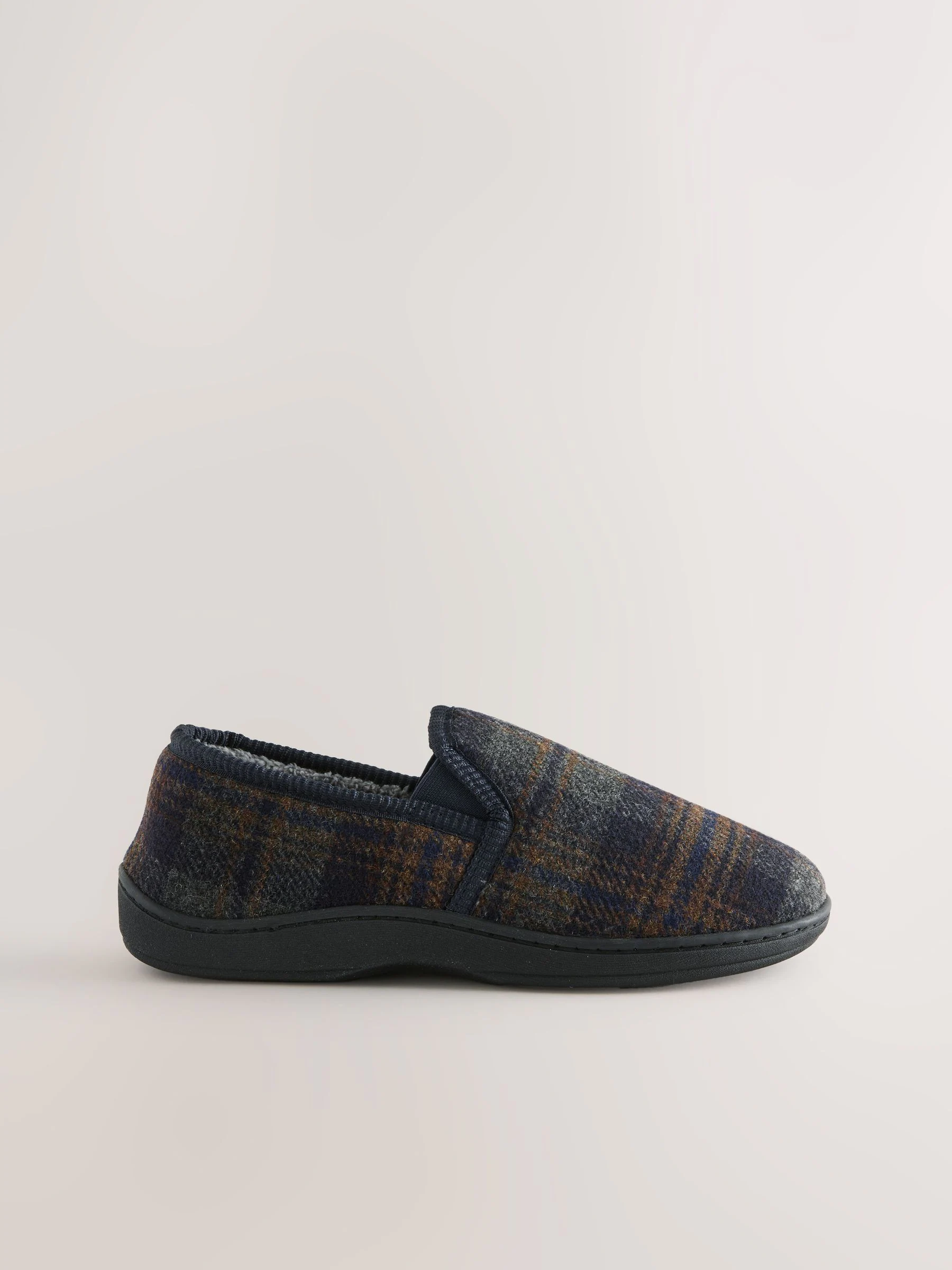 Marineblauw - Pantoffels met dichte hiel