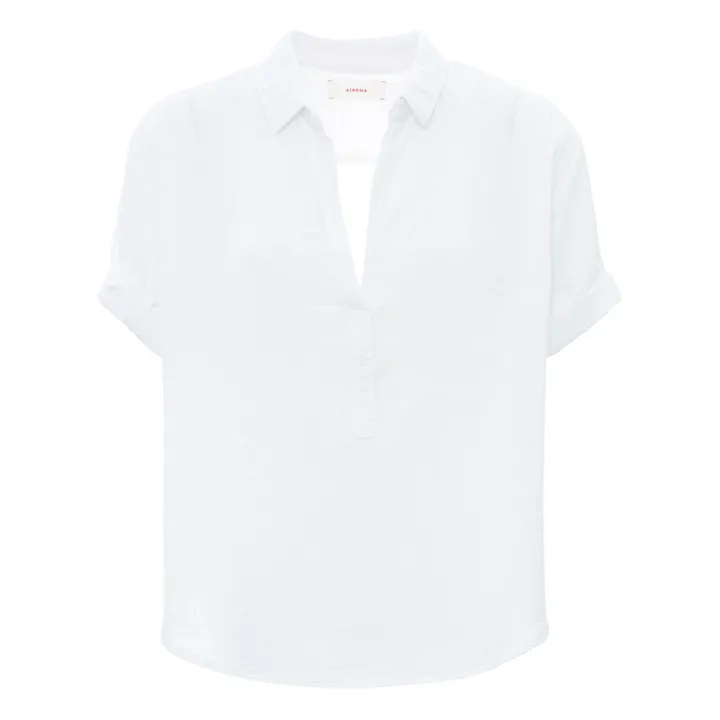 Xirena Blouse Cruz Gaze de Coton | Blanc