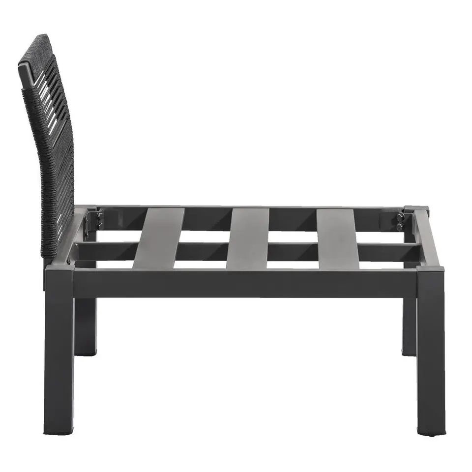 Loungestoel middenelement Ardeche - grijs - 78x72x66 cm