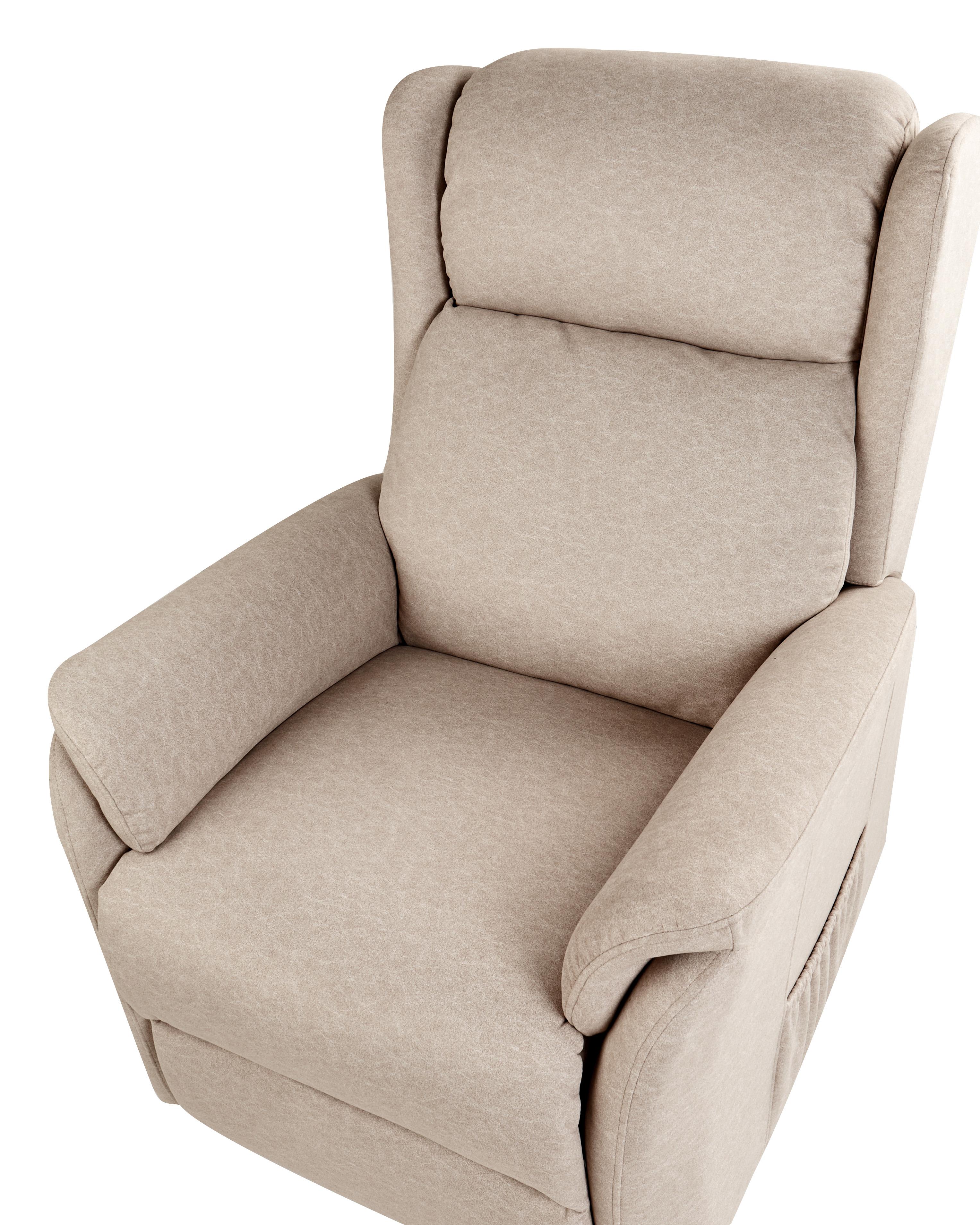 Elektrische relaxfauteuil ELEGY inclusief voetensteun Stof Taupe