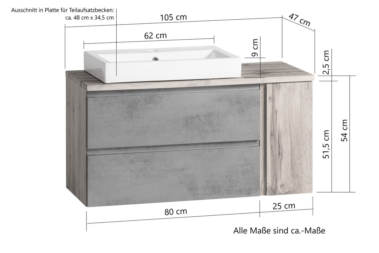 XORA Waschtisch-Set  VARESE