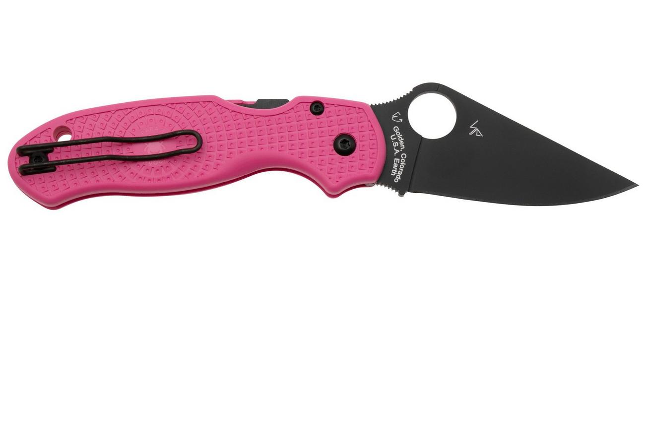Spyderco Para 3 Lightweight Pink Black C223PPNBK FRN CTS-BD1N, Pink Heals zakmes