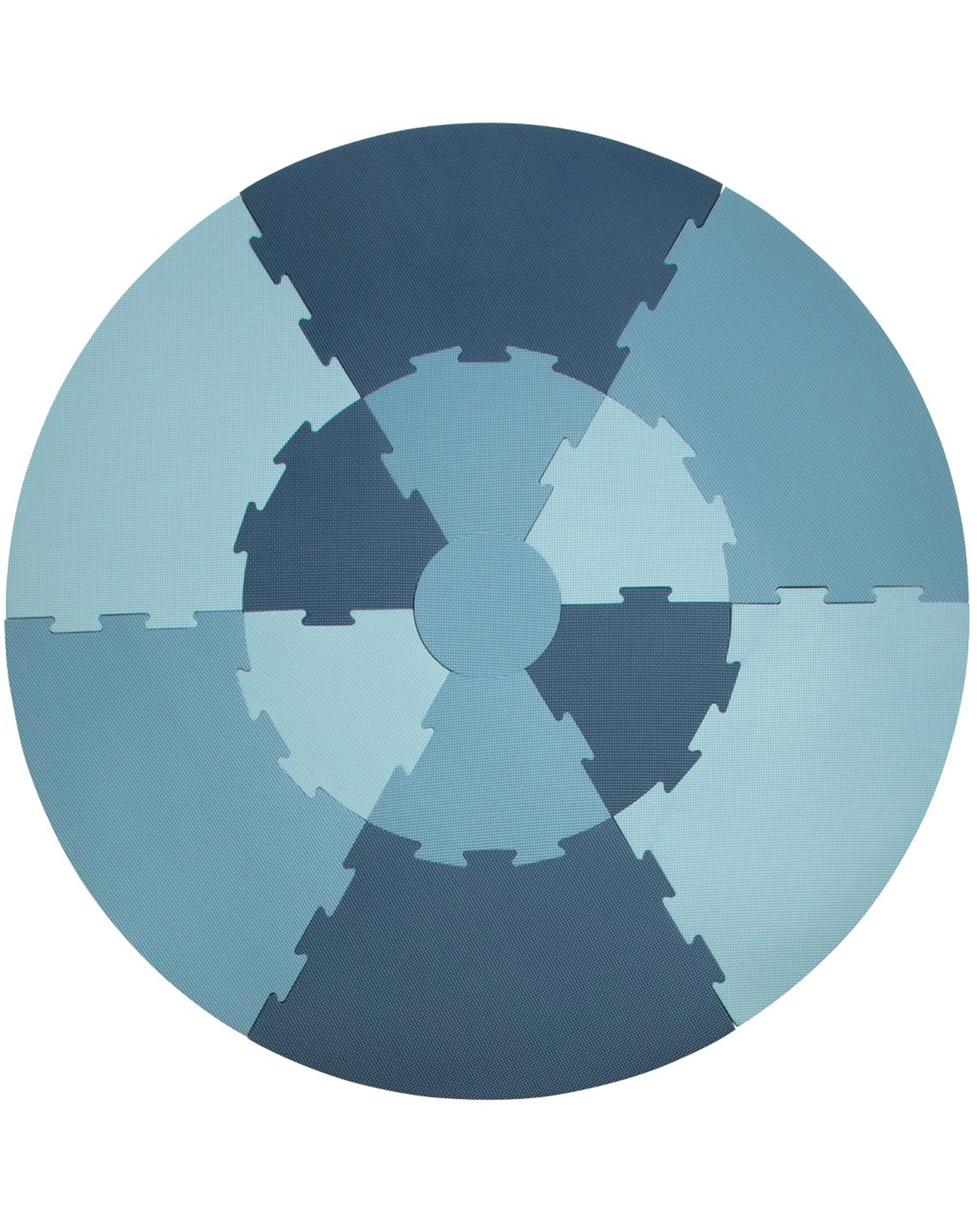 Spielmatte ROUND PUZZLE (122x122) 13-teilig in powder blue