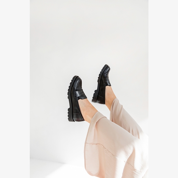 Tamaris dames loafers zwart