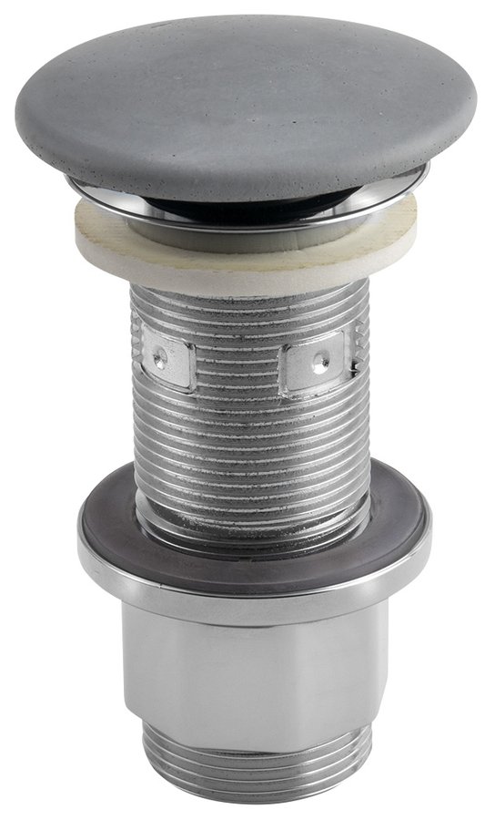 Sapho Concrete afvoerplug met clicksysteem beton grijs