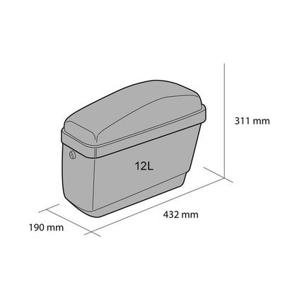 Valise CustomAcces RIGIDE EASY (2 x12 litres) Universel - Noir