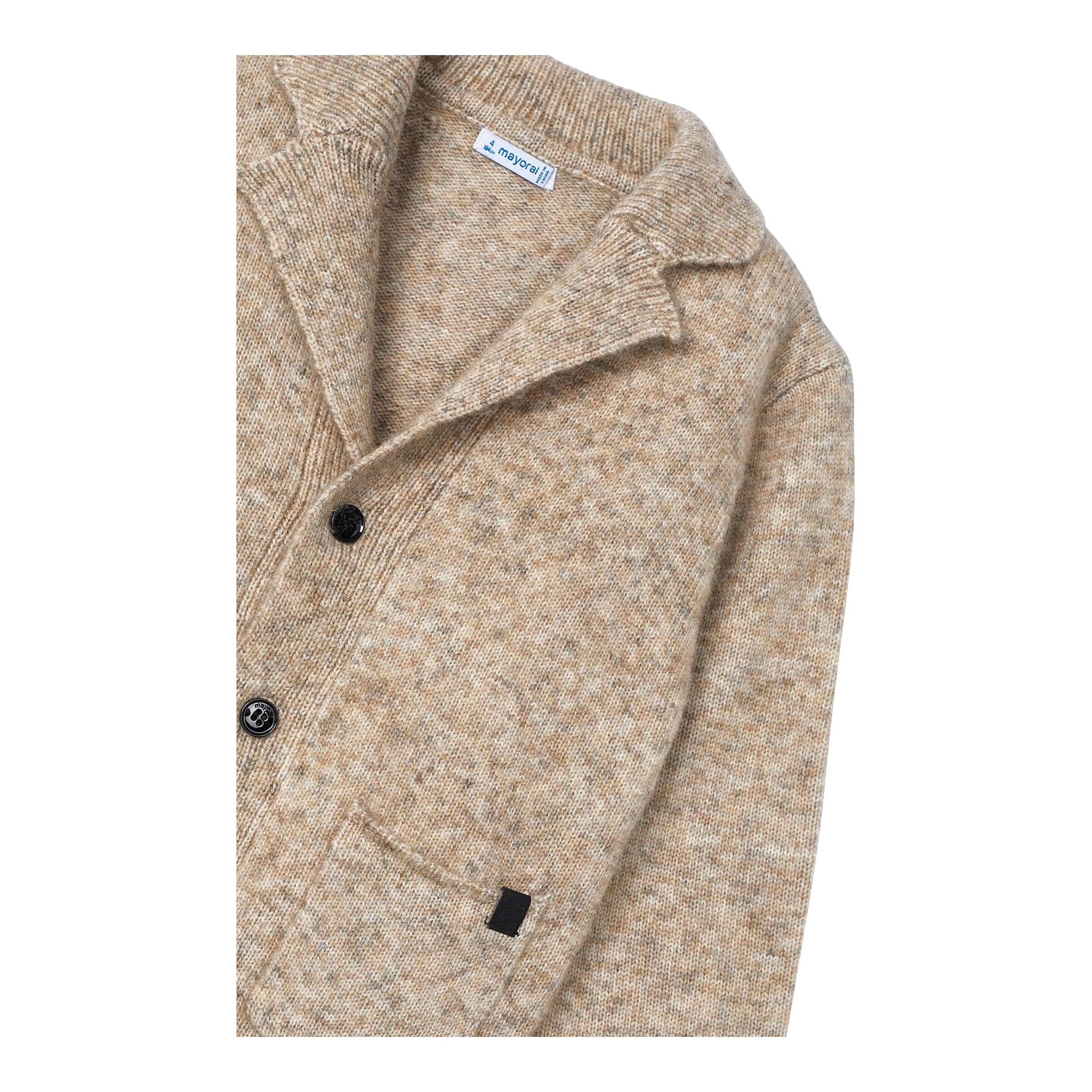 Mayoral Strickjacke Blazer beige melange