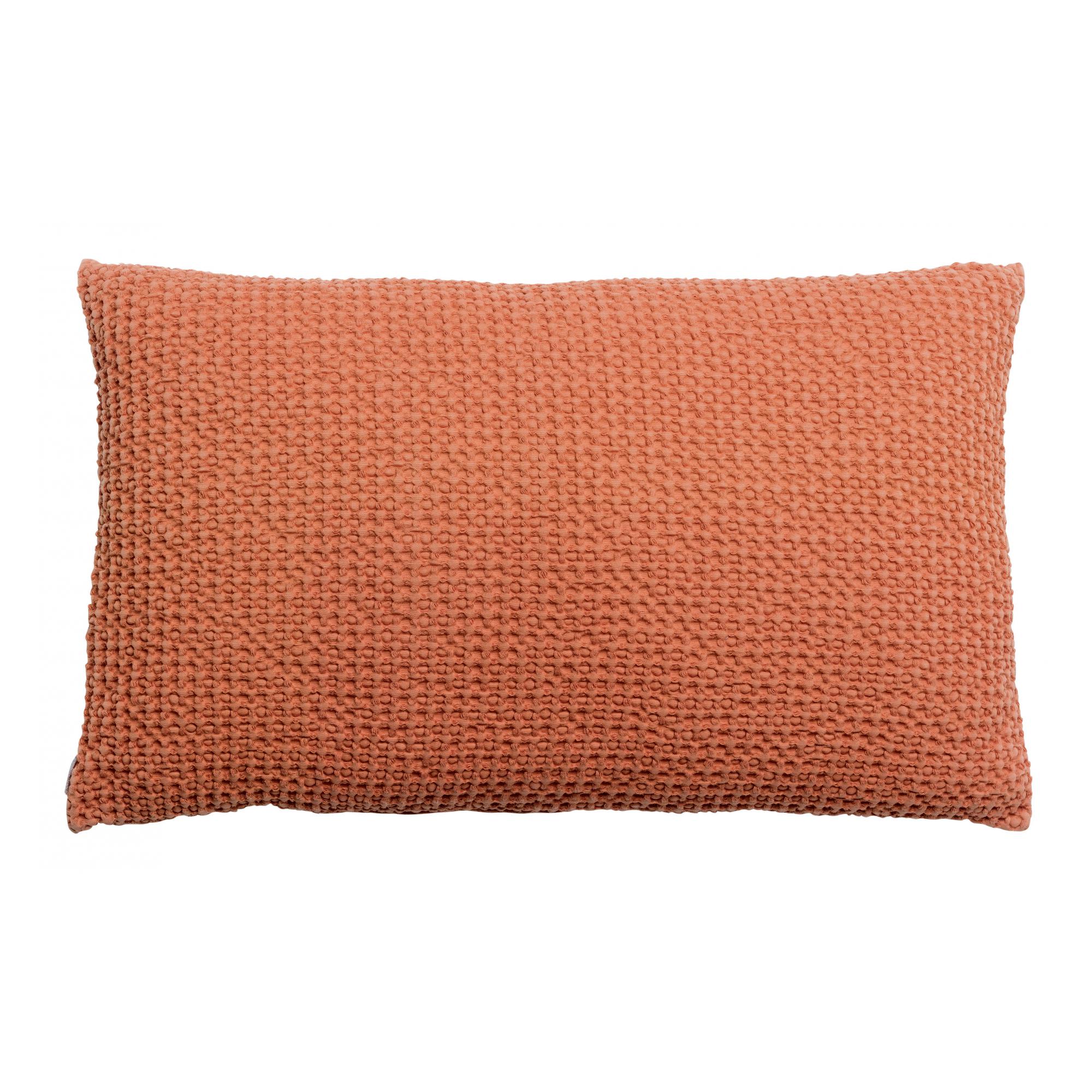 Coussin stonewashed maia citrouille 30 x 50 cm