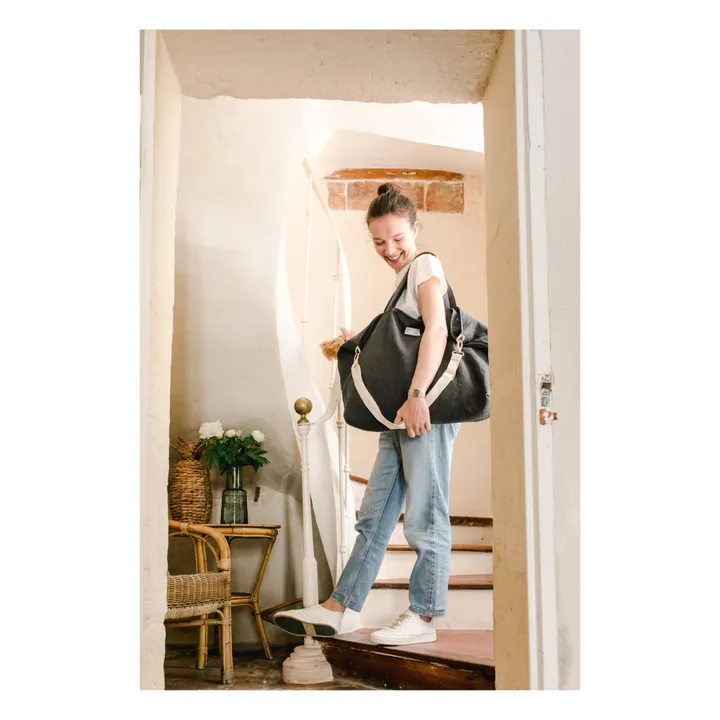 Adorna Sac week-end en lin | Bleu marine