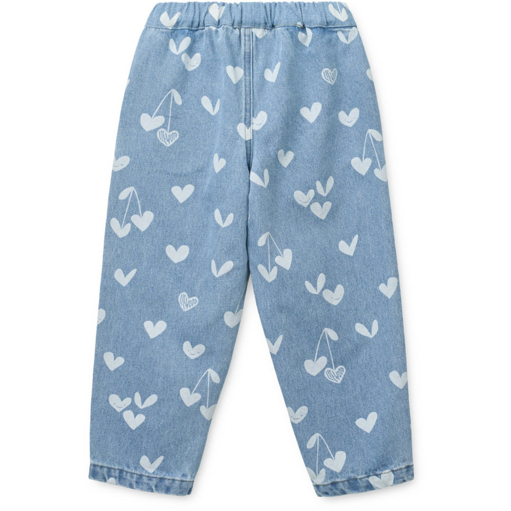 Køb LIEWOOD Sweethearts / Light Blue Denim Borris Printed Denim Bukser