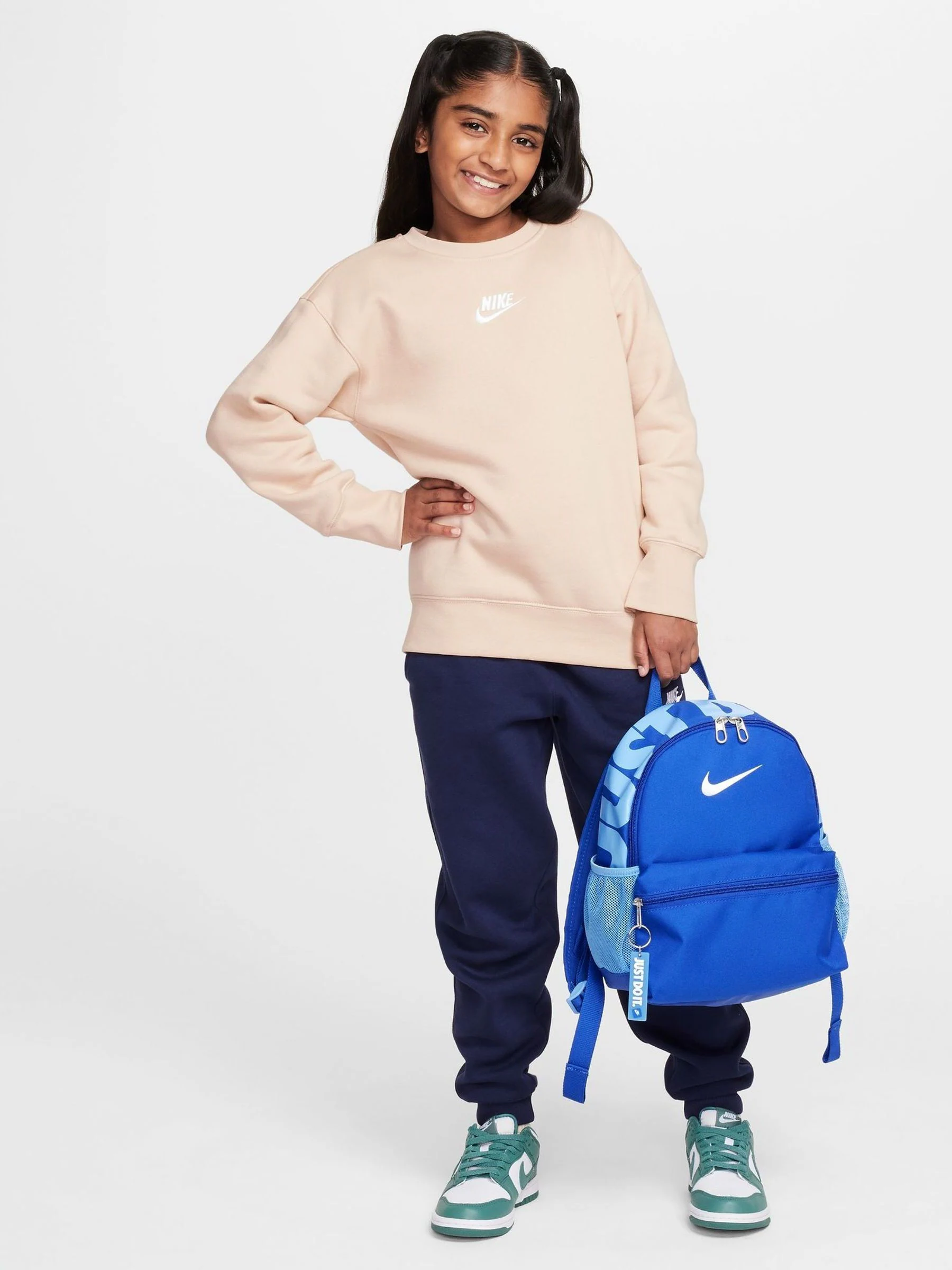 Koningsblauw - Nike Brasilia JDI minirugzak voor kinderen
