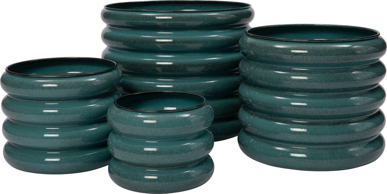 Intratuin bloempot Ringen groen D 37 H 31 cm