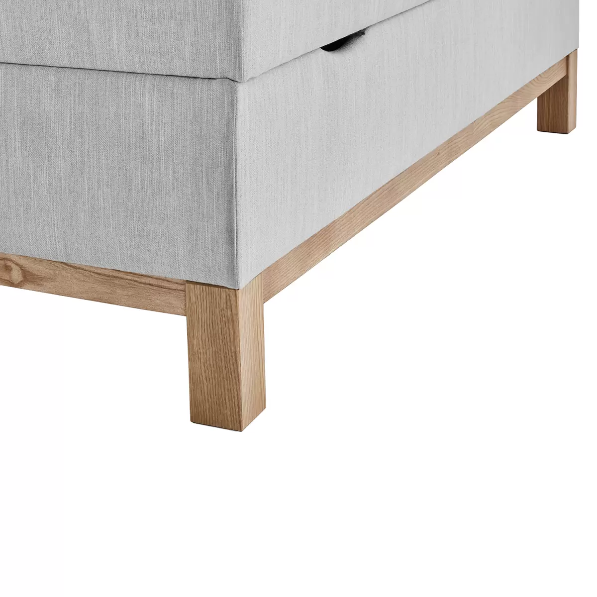 Boxspringbett CATANIA 140x200 Hellgrau