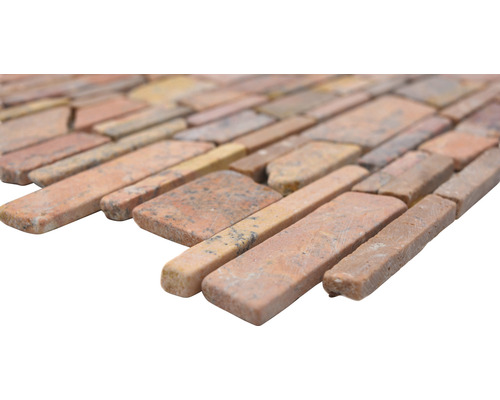 Natuursteenmozaïek MOS Brick 220 rood 30,5x30,5 cm