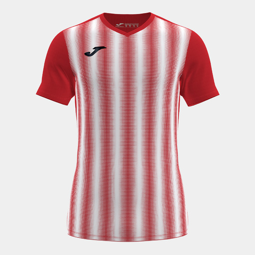Camiseta Joma Inter II de manga curta, vermelha e branca.