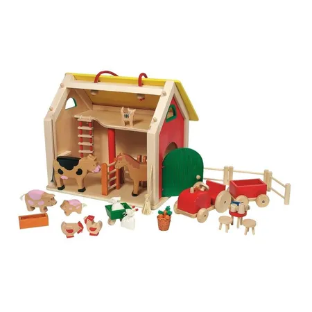 goki Koffer Farmhaus mit Zubehör