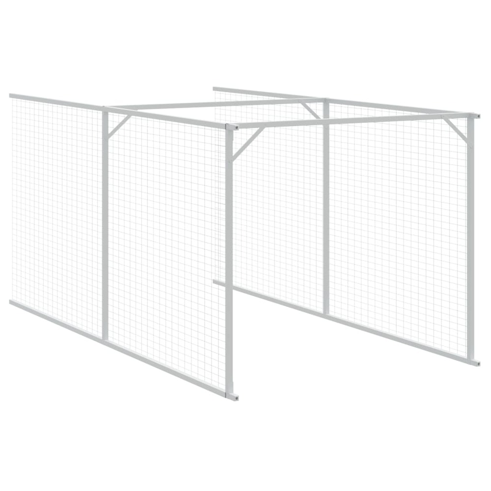 Niche pour chien avec toit anthracite 117x405x123 cm