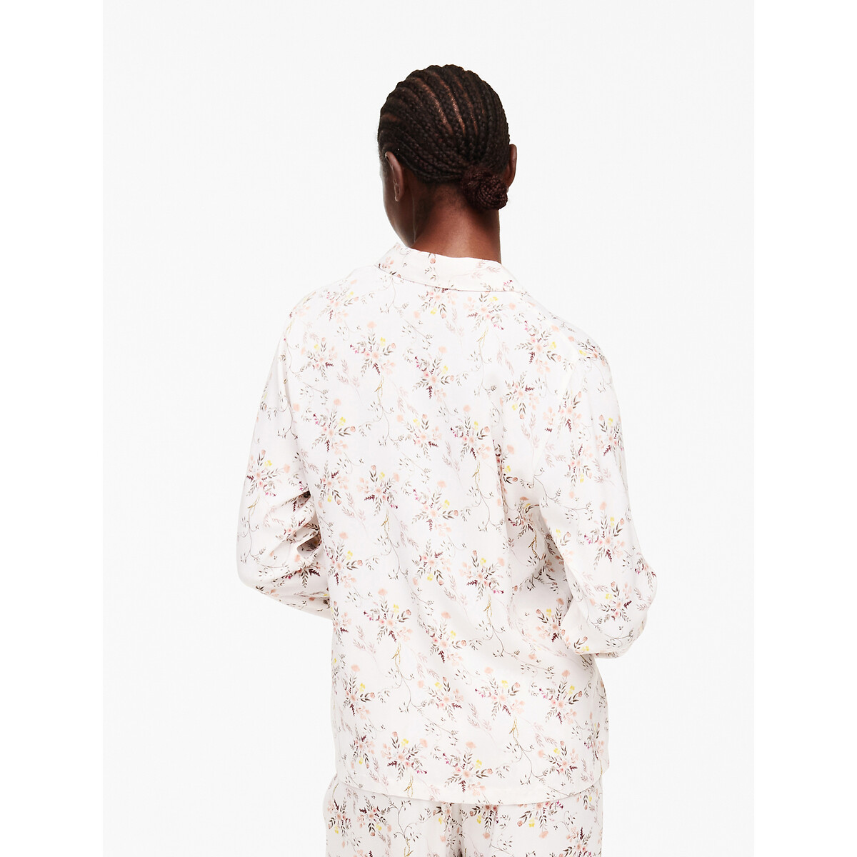 PASSIONATA<br>Cardigã de pijama de manga comprida, roupa de descanso, em cetim, Mel