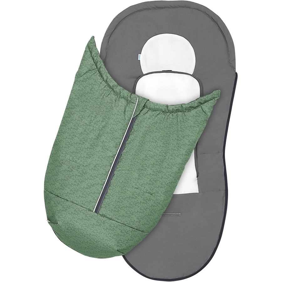 odenwälder Systemfußsack Klimocool modern blizzard green harmony