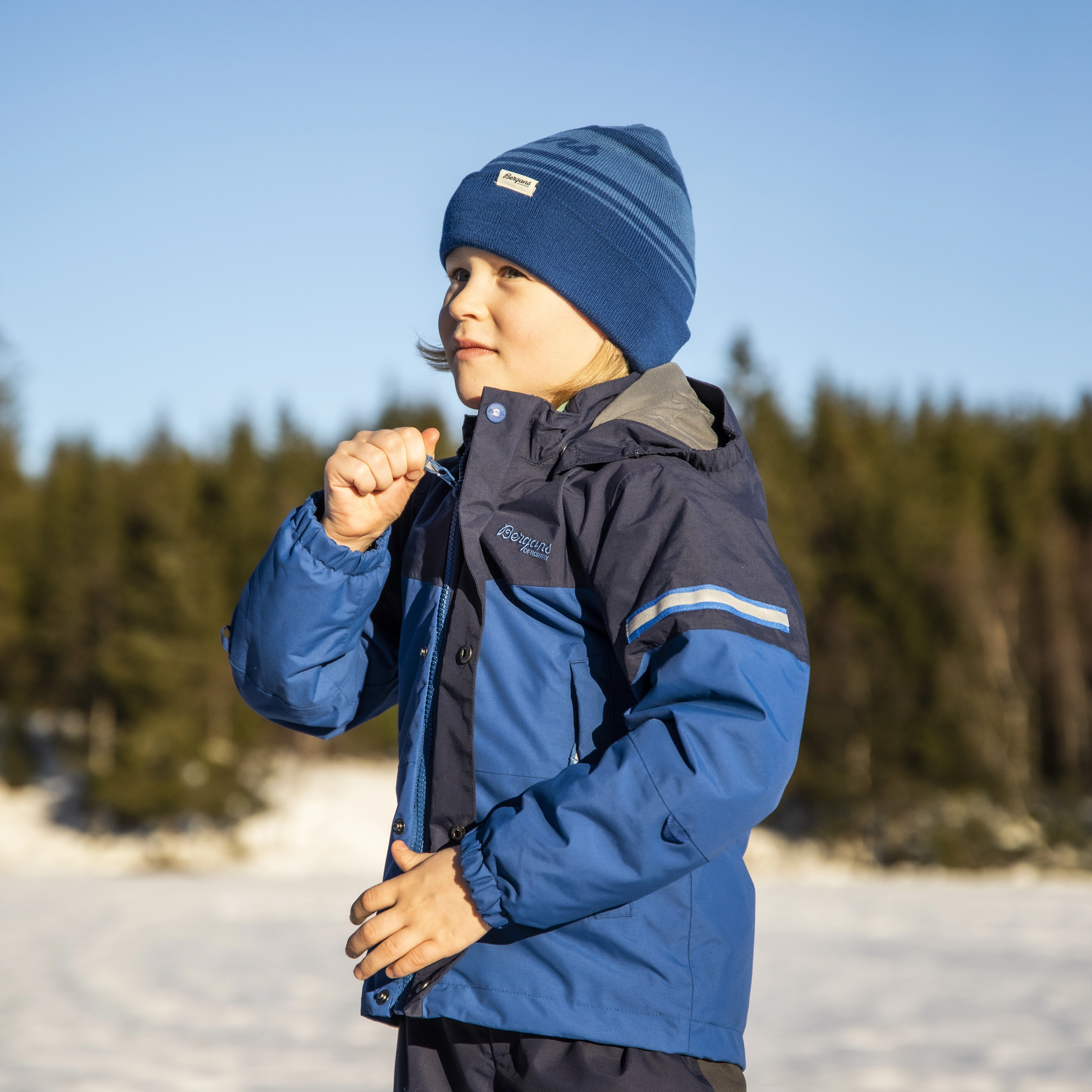 Lilletind Insulated Kids Jacket Dark Riviera Blue / Navy Blue