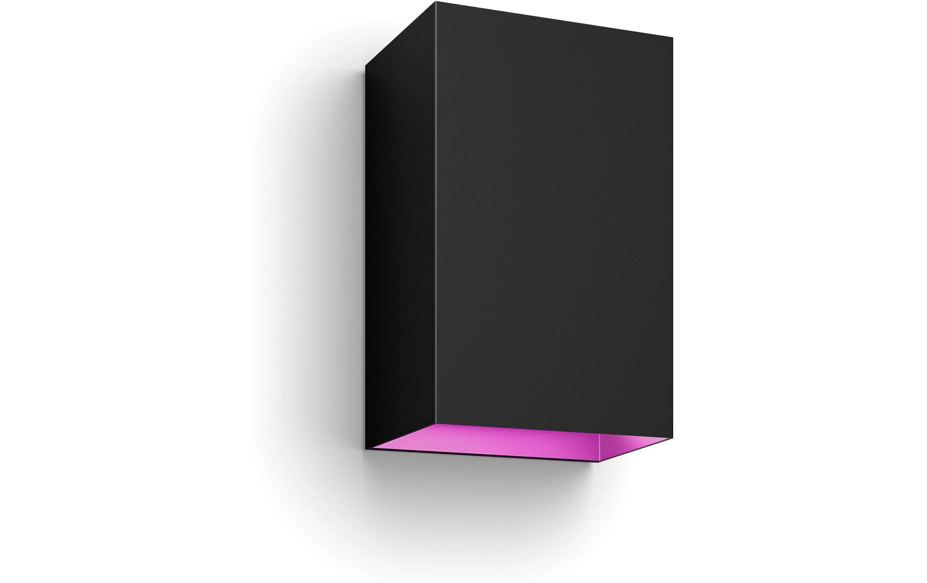 White & Color Ambiance Outdoor Resonate Wandleuchte Schwarz<br>Aussenleuchte Resonate Hue WACA, Schwarz