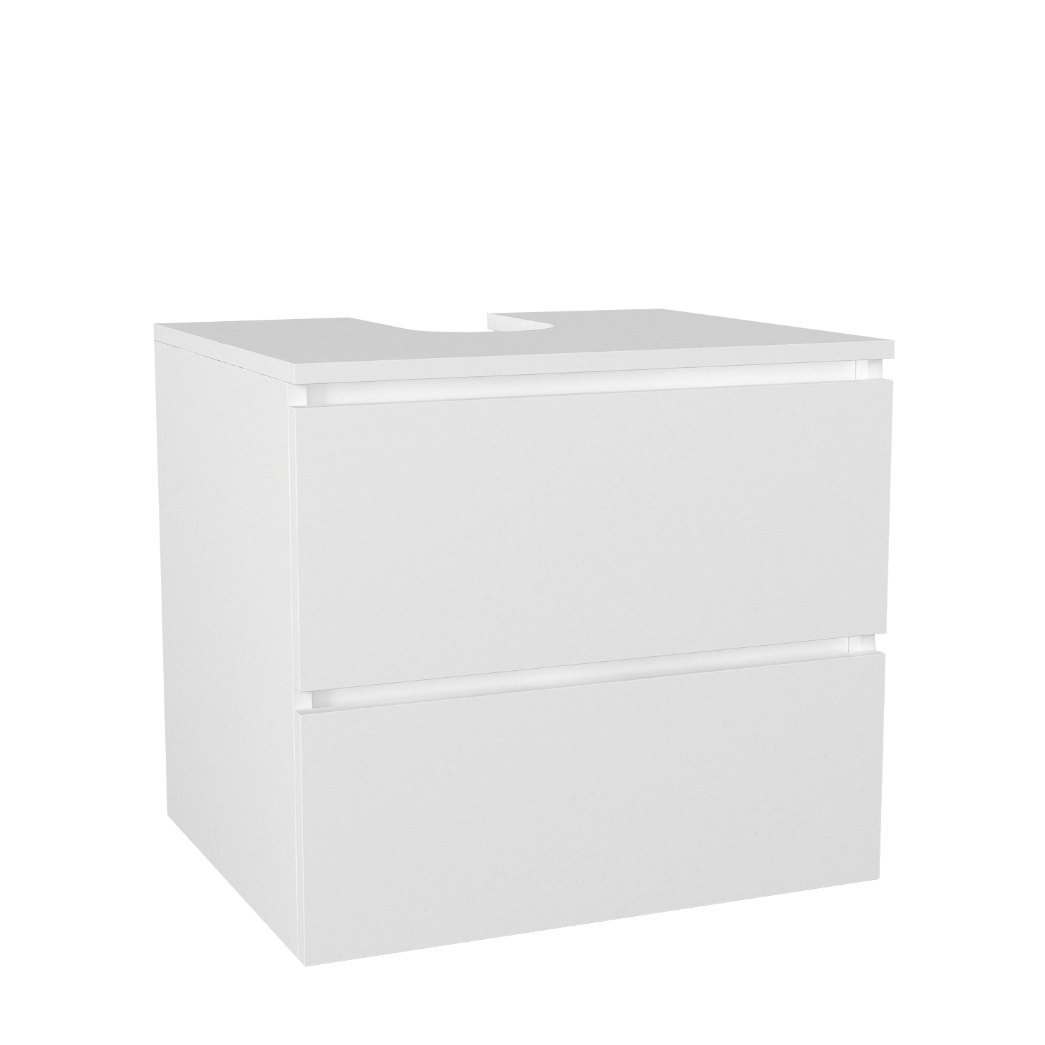 Waschbeckenunterschrank - weiß - zum Hängen - 60 cm