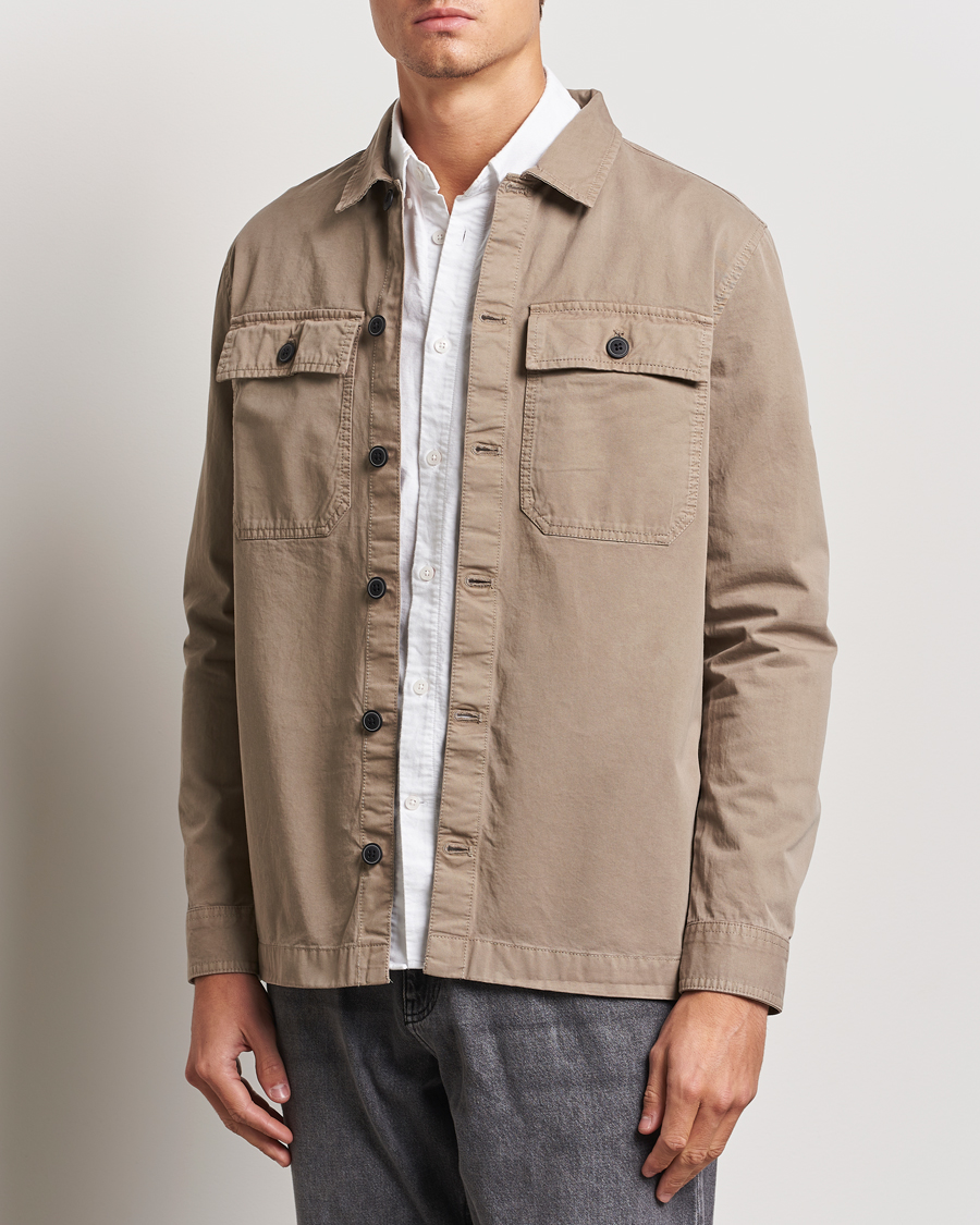 Barbour International Arlo Cotton Overshirt Brindle