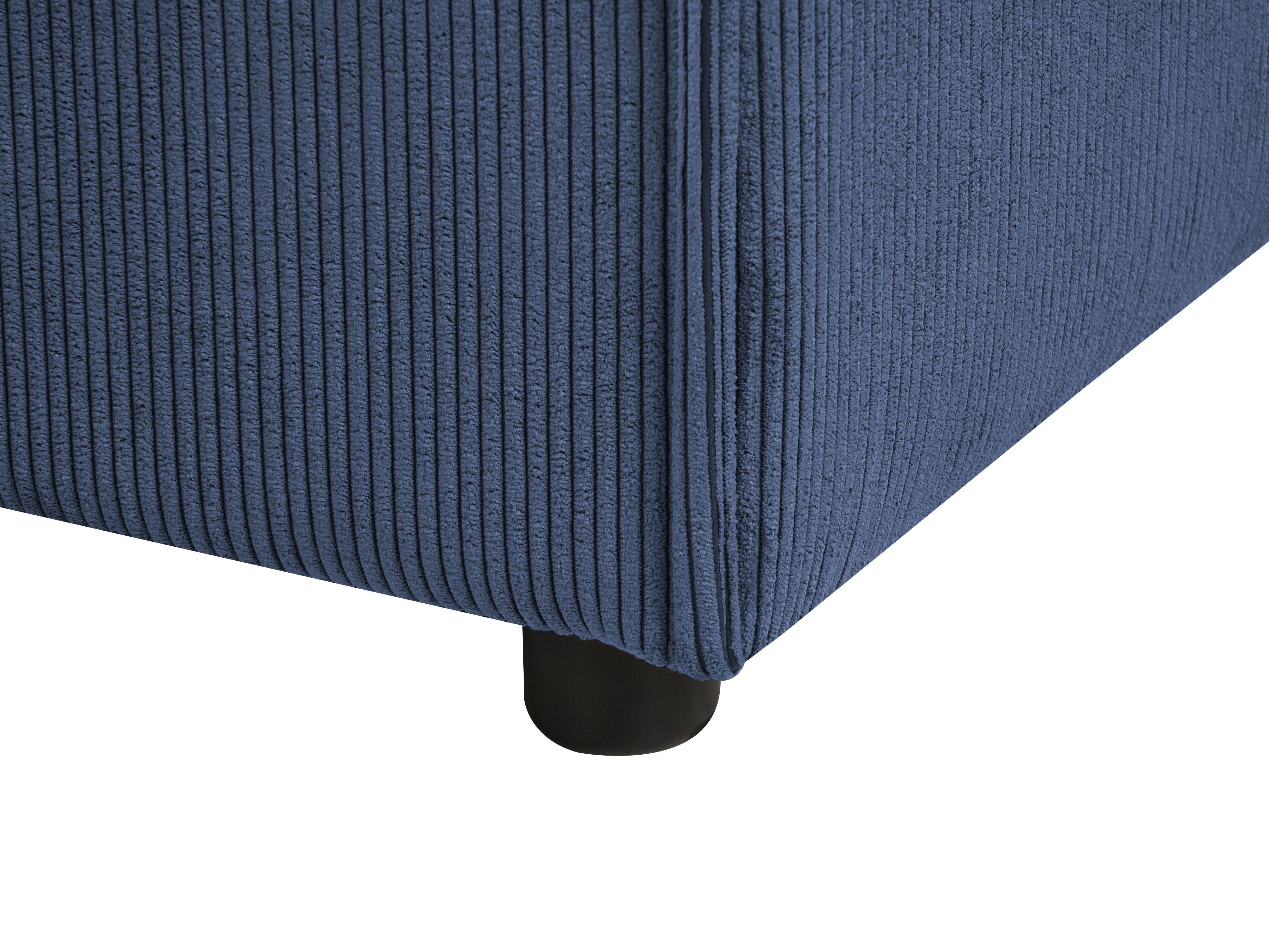 Ottomaan ARDAL Corduroy Donkerblauw